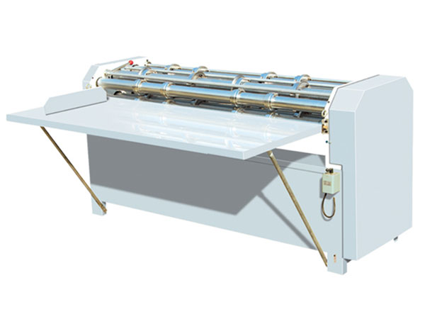 corrugated paperboard slicing and pressing machine