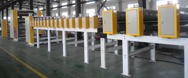 Industrial cardboard production line